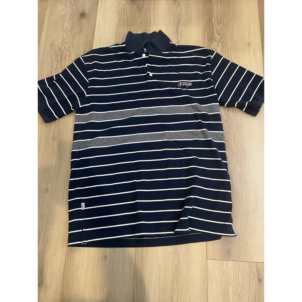 Vintage Y2K Enyce Striped Polo Shirt Hip Hop Urban Streetwear Men's‎ Size XXL